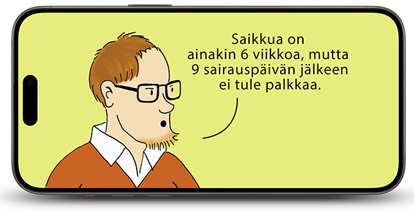 Tietoala, Sairausajan palkka, 4