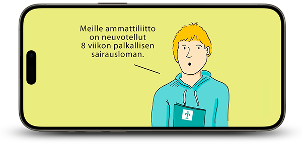 Tietoala, Sairausajan palkka, 5