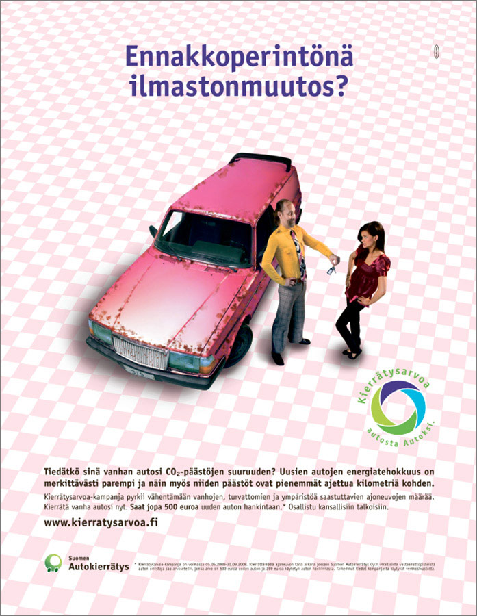 Suomen Autokierrätys. Ennakkoperintönä ilmastonmuutos.
