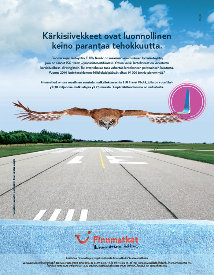 Finnmatkat, Kärkisiivekkeet ovat luonnollinen keino parantaa tehokkuutta.