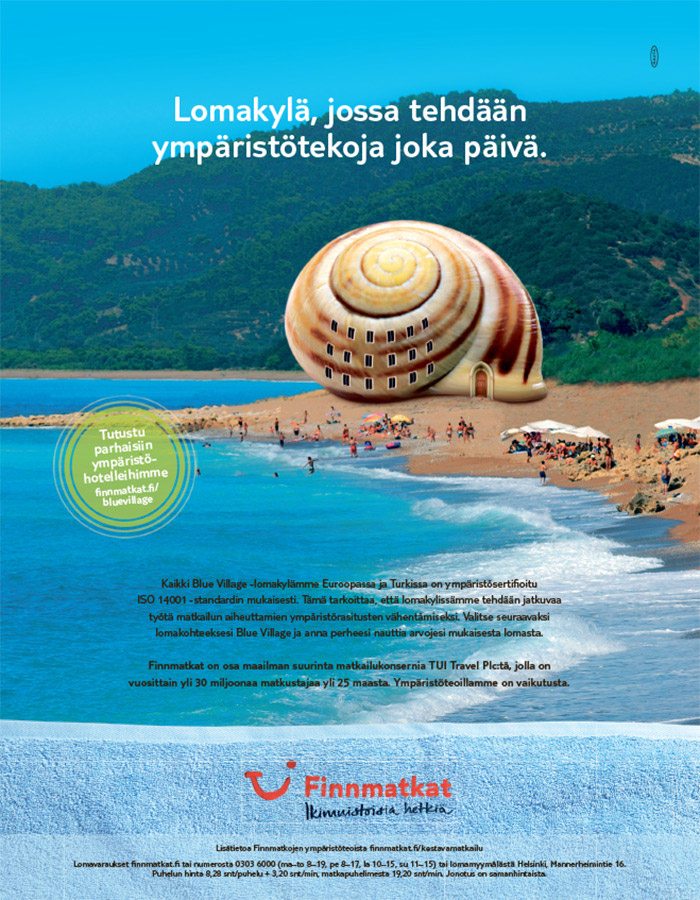 Finnmatkat, Lomakylä, jossa tehdään ympäristötekoja joka päivä.