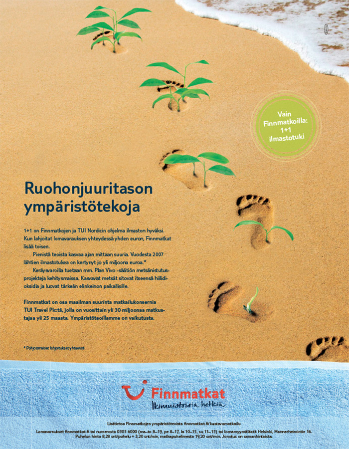 Finnmatkat, Ruohonjuuritason ympäristötekoja.