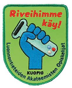 Haalarimerkki, koeputki Haalarimerkki, koeputki