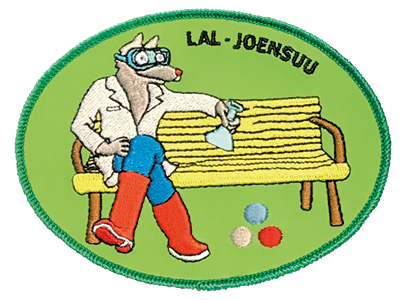 Haalarimerkki, kosiosusi Haalarimerkki, kosiosusi