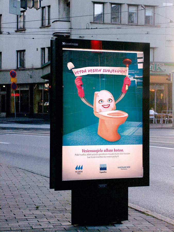 Vesilaitosyhdistys. Pytty-kampanja. Vetoa vesien suojeluun. Vesilaitosyhdistys. Pytty-kampanja. Vetoa vesien suojeluun.