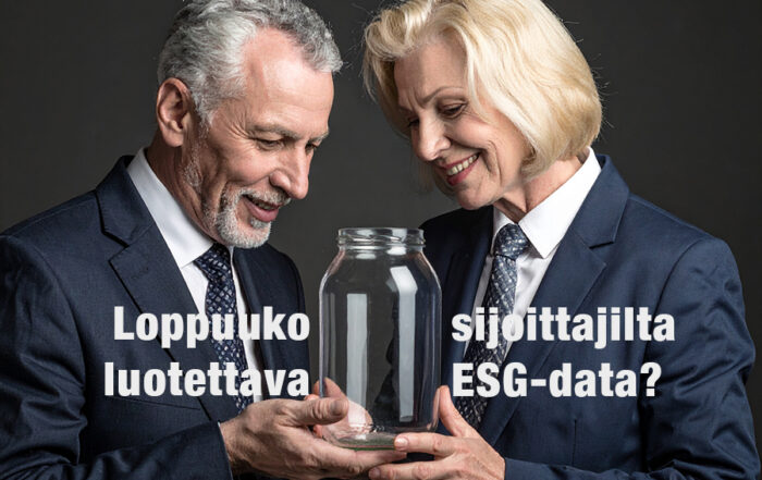 Loppuukko luotettava ESG data?