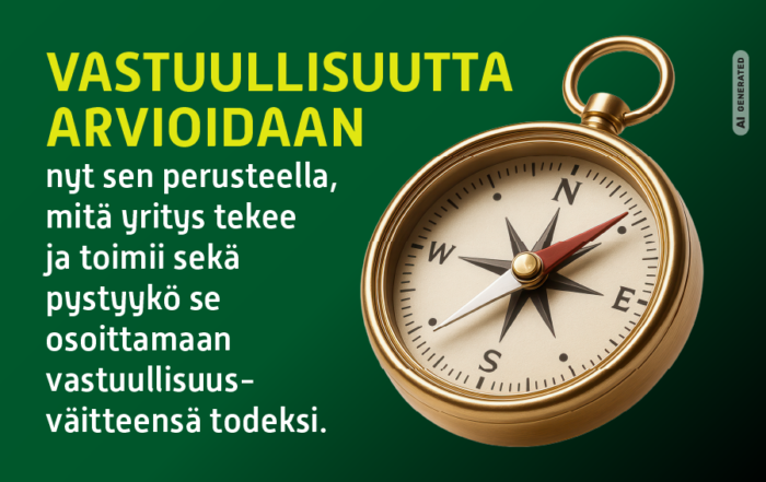 Vastuullisuusviestintä ei ole enää viestintäkysymys